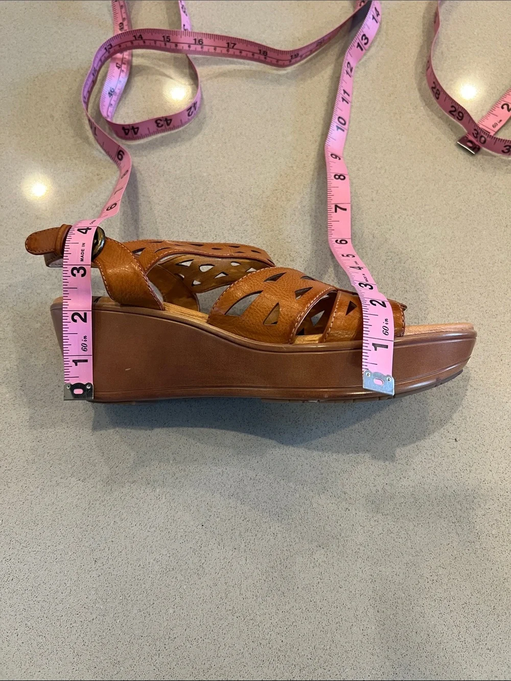 Bare Traps Dallas 8M Laser Cut Wedge Sandal